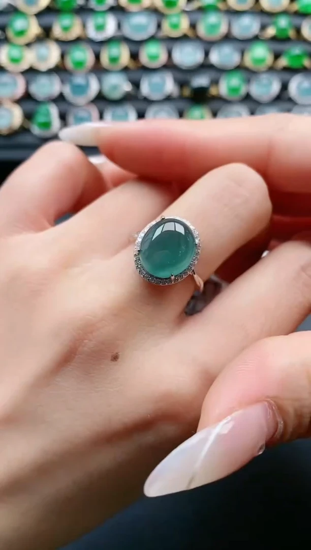 【闪购商品】翡翠戒指银S925镶嵌11111111111