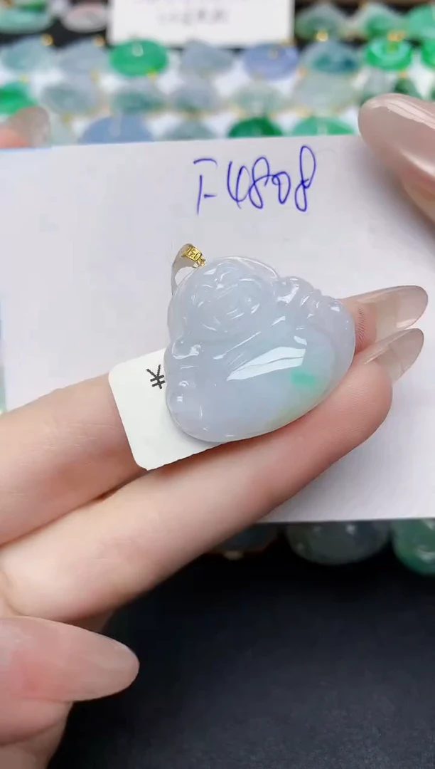 颈饰未镶嵌翡翠 天然缅甸A货翡翠百元以上9元证书费自理