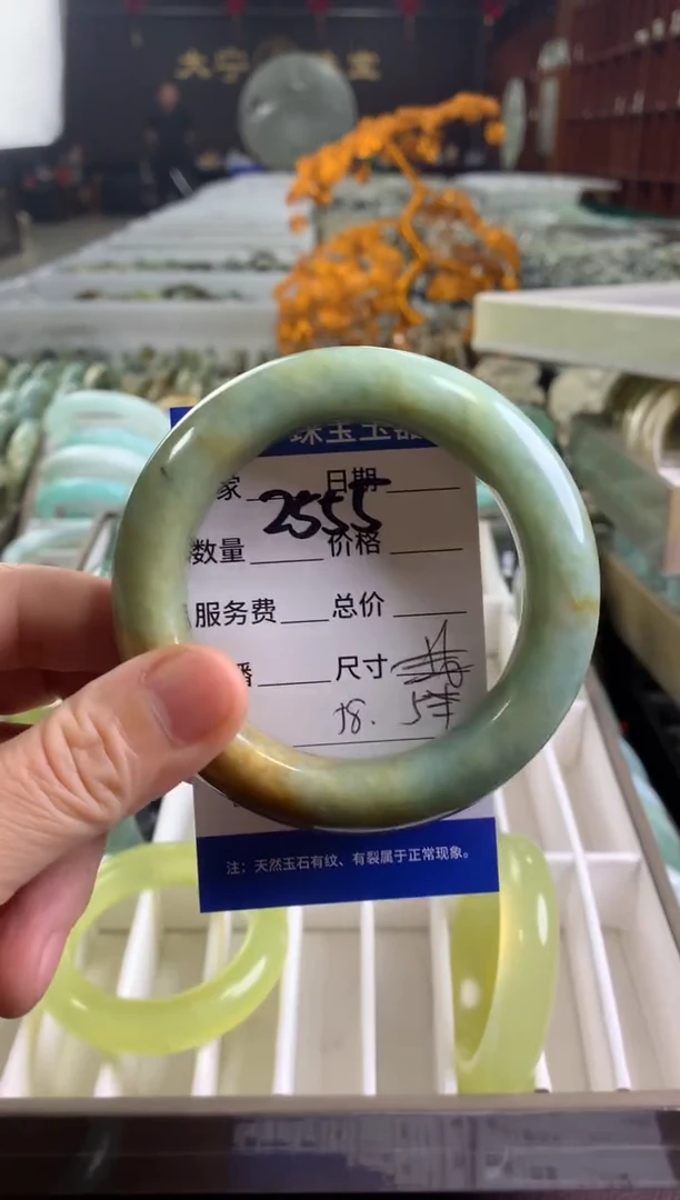 蛇纹石玉未镶嵌手镯2555