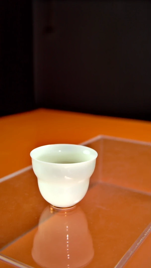 其他陶瓷《言泥陶瓷》璞玉绿豆冰主人杯