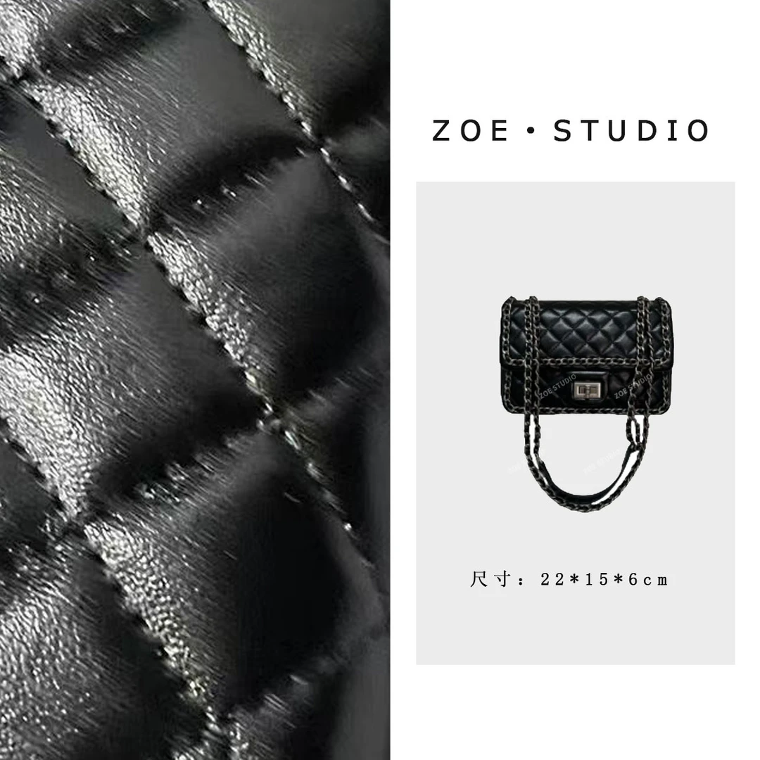 【佐伊甄选】ZT-D7192-黑色韩版时尚气质小众肩包轻奢斜挎包包女