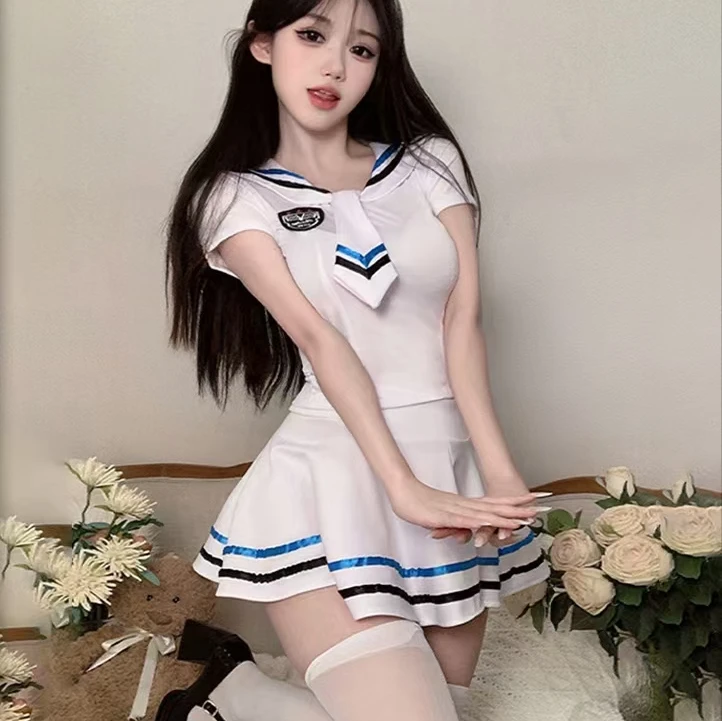 【仙女盲盒】性感水手服蓝色诱惑内衣空姐制服诱惑角色制服女装套装