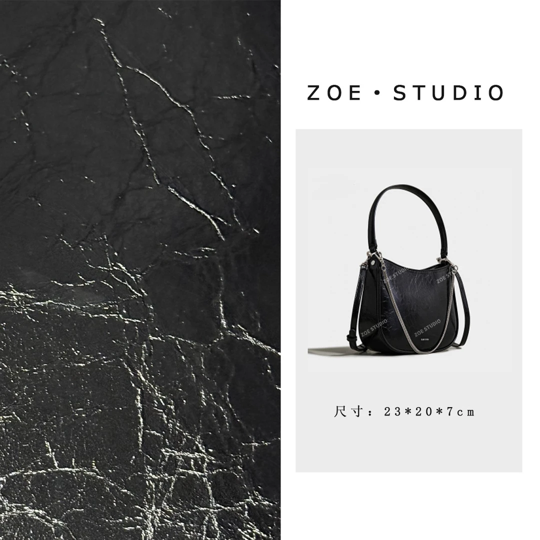 【佐伊甄选】SK-92591-黑色轻奢女士经典小众斜挎斜跨包包