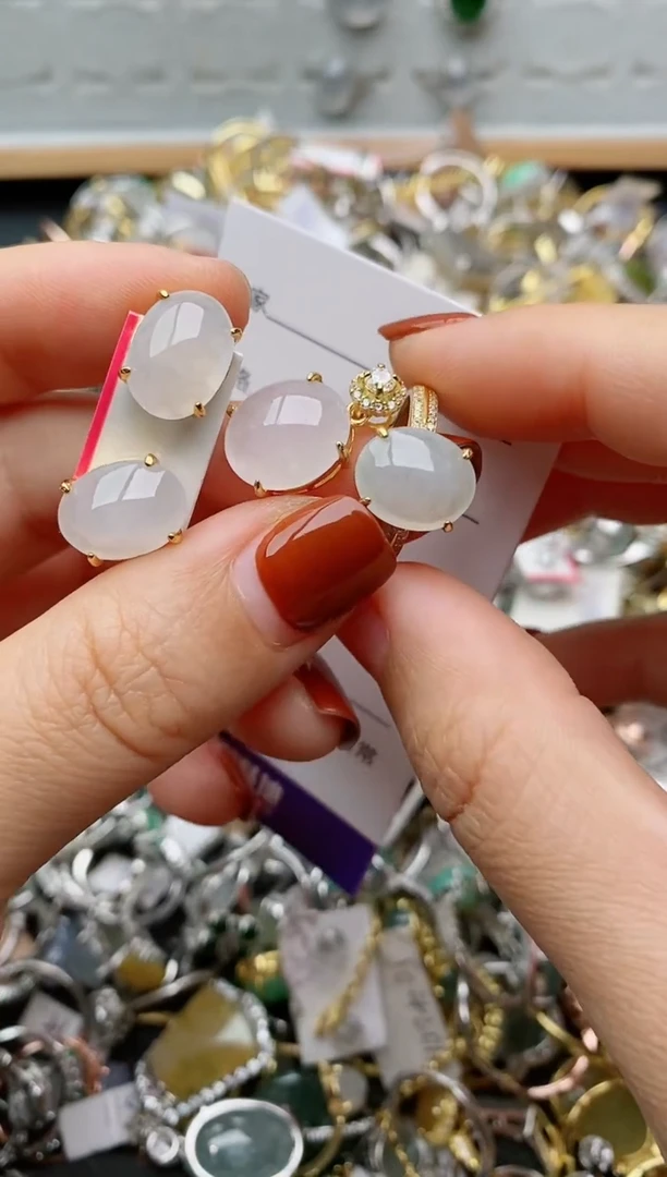 银S925镶嵌戒指翡翠.6592