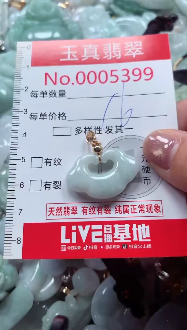 吊坠(不含链)未镶嵌翡翠5399