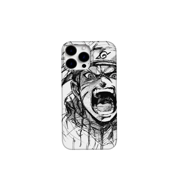 鸣人素描手机壳适用苹果iPhone16promax手绘15ins12艺术14创意13