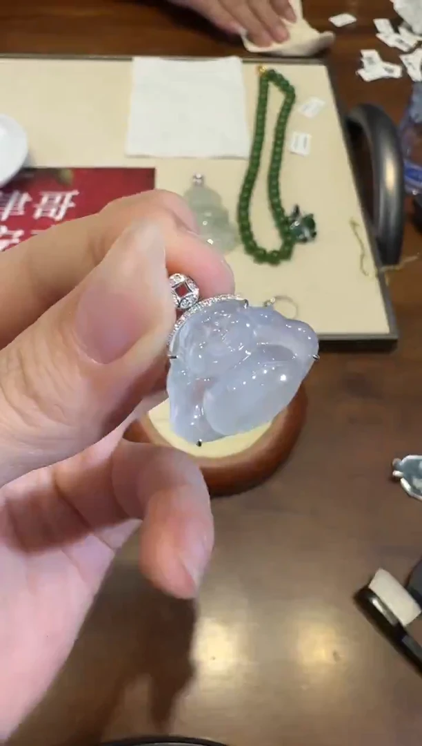 颈饰18K金镶嵌翡翠X1224-512-379