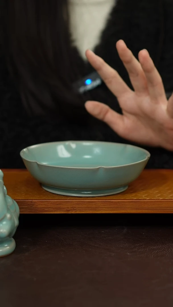 摆件陶原矿原釉汝宋汝瓷