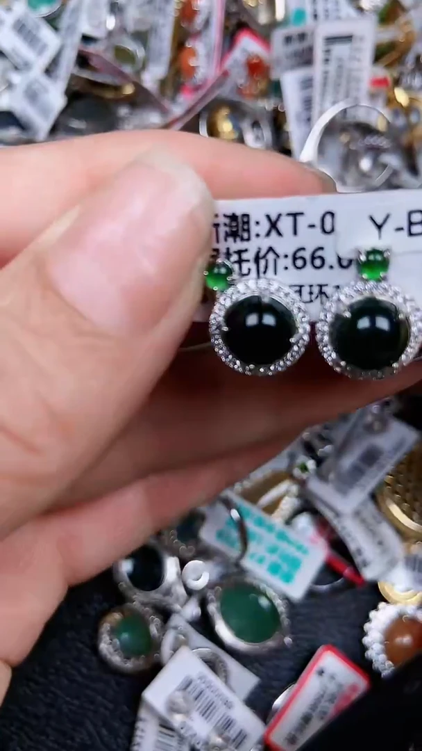 颈饰银S925镶嵌翡翠0473