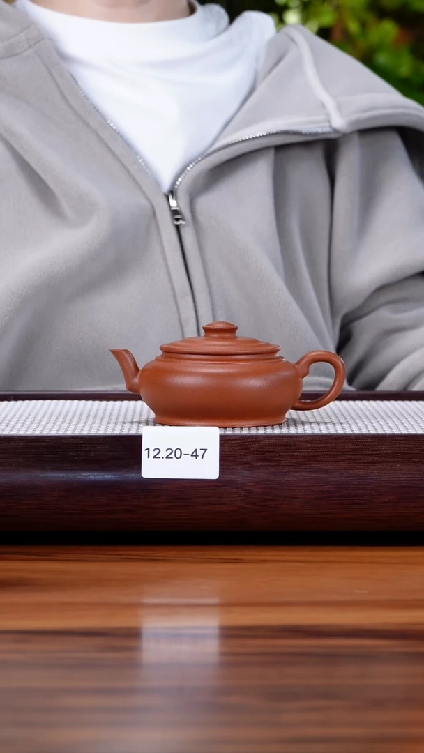 茶壶紫砂12.20-47 朱泥  明月竹影150