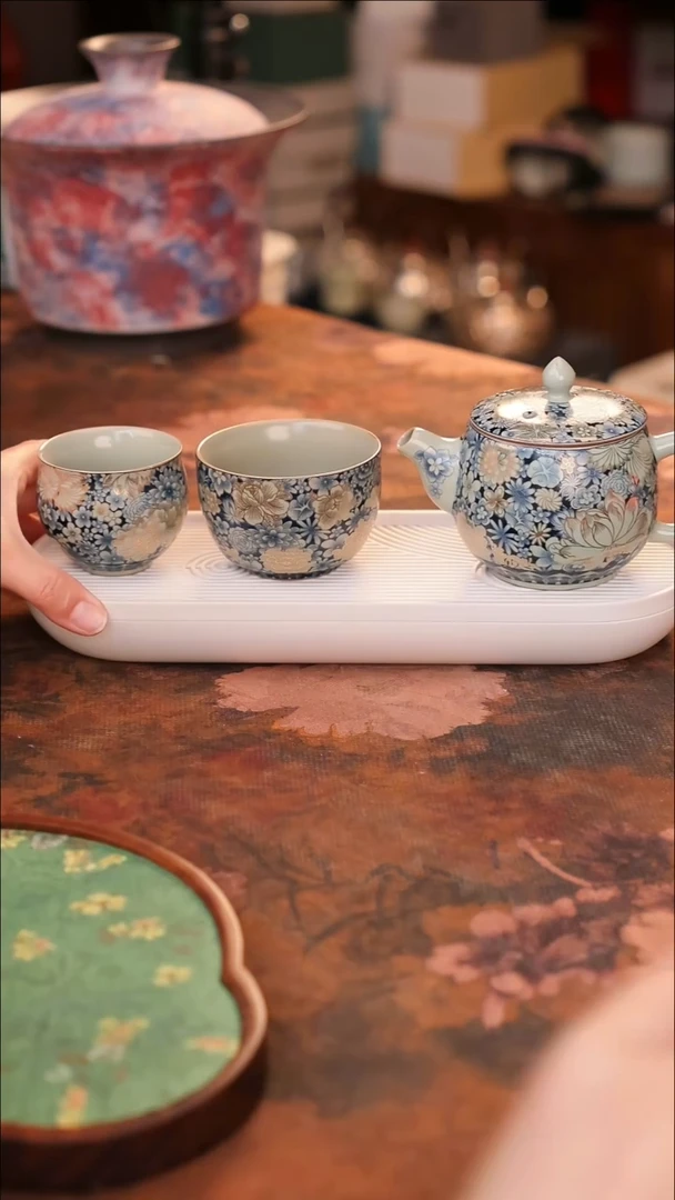 【闪购商品】陶瓷茶具（无礼盒无茶盘）@@A8613