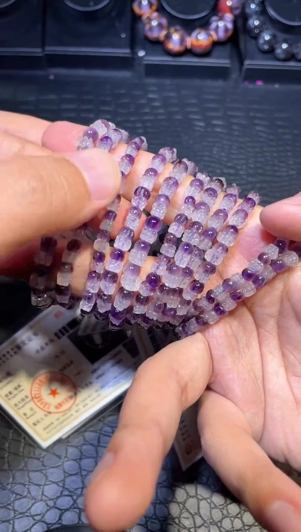 【闪购商品】水晶手链未镶嵌紫超七单圈手链（多样性发其一）