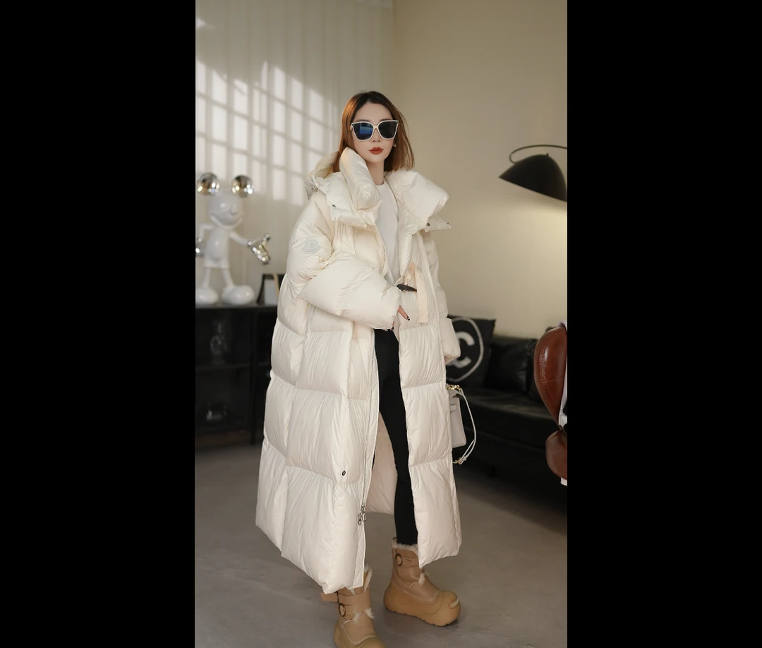 FEI QIANJIN｜红人上新冬季雅丹风高品质女款90鹅绒羽绒服9003