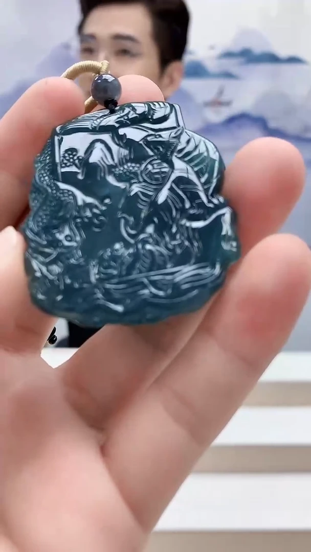 未镶嵌定制翡翠5163bb-毛货挂件15