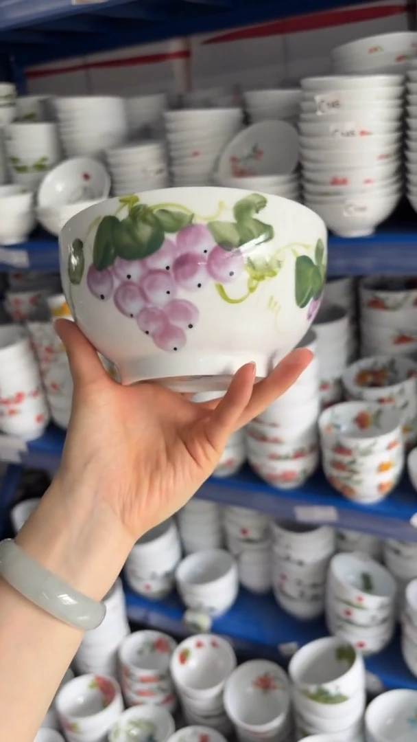 瓷片景德镇高温釉中彩-中号罗汉碗2