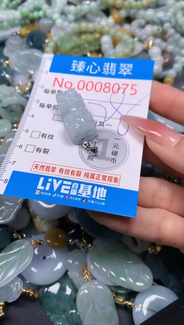 【闪购商品】翡翠颈饰未镶嵌含绳0008075