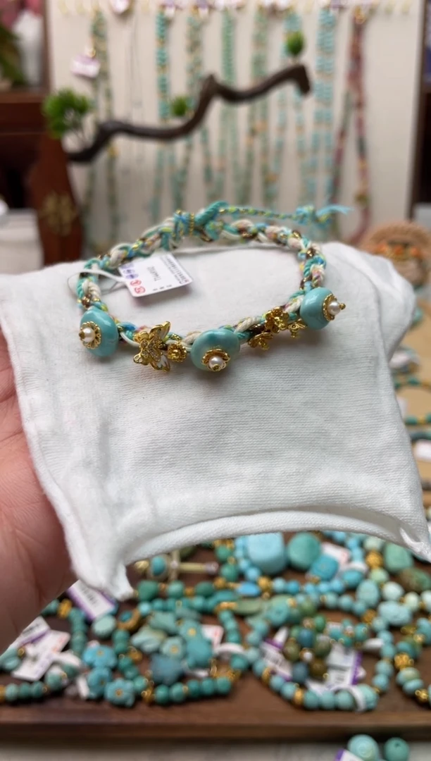 【闪购商品】绿松石手绳银S925镶嵌15