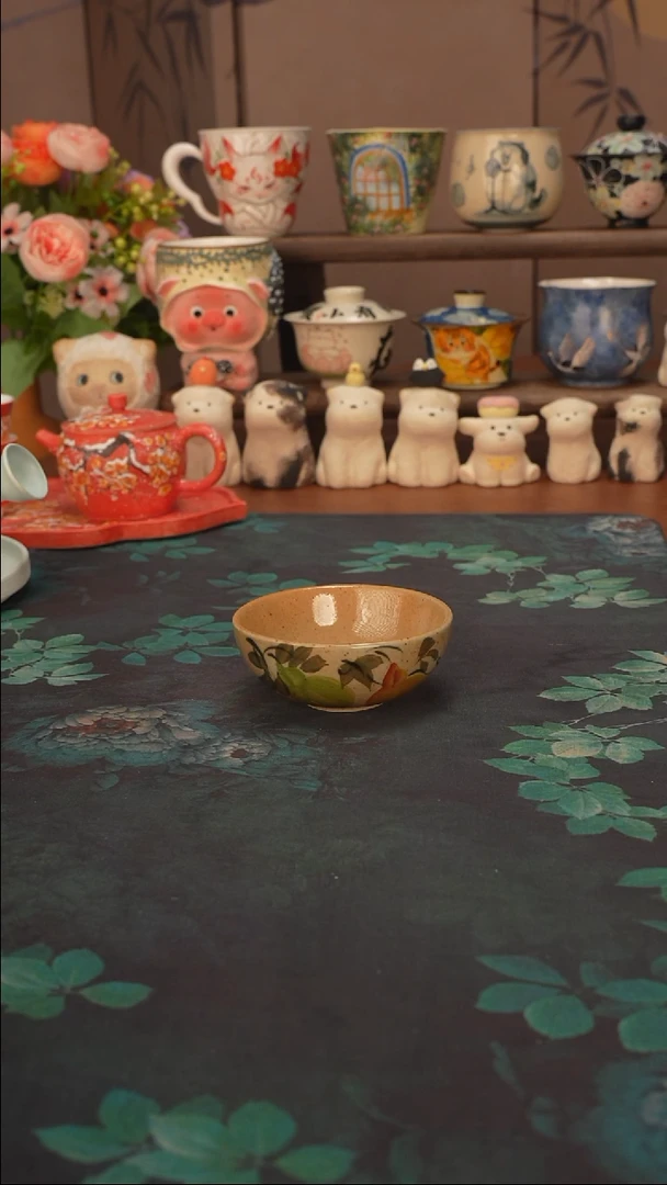 【落单】陶泥  葫芦普洱杯