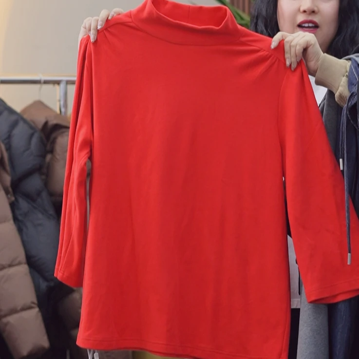 打底衫长袖百女士纯色