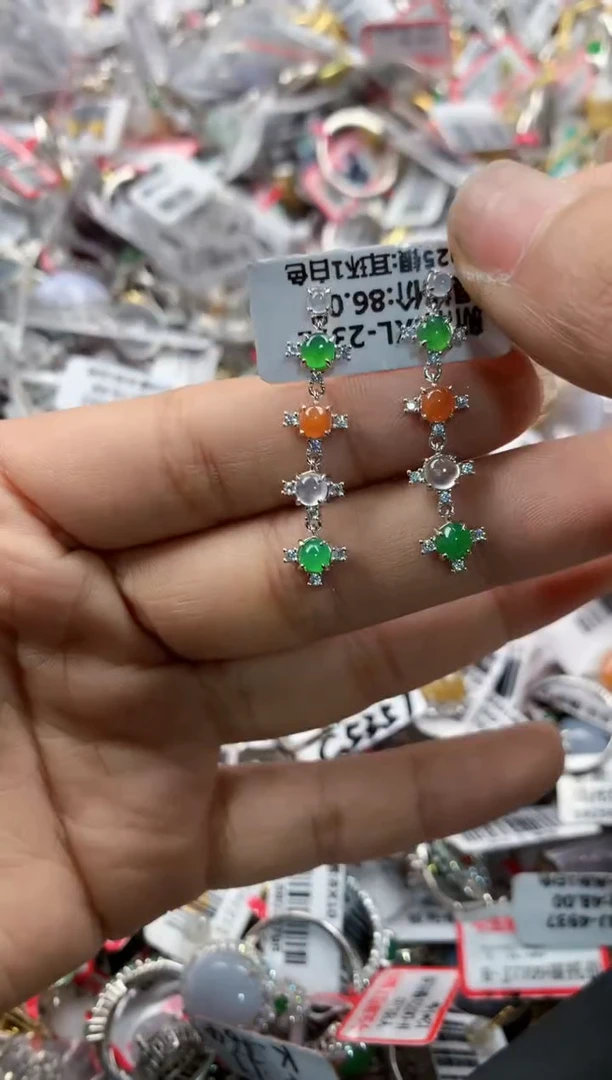 银S925镶嵌戒指翡翠17    6