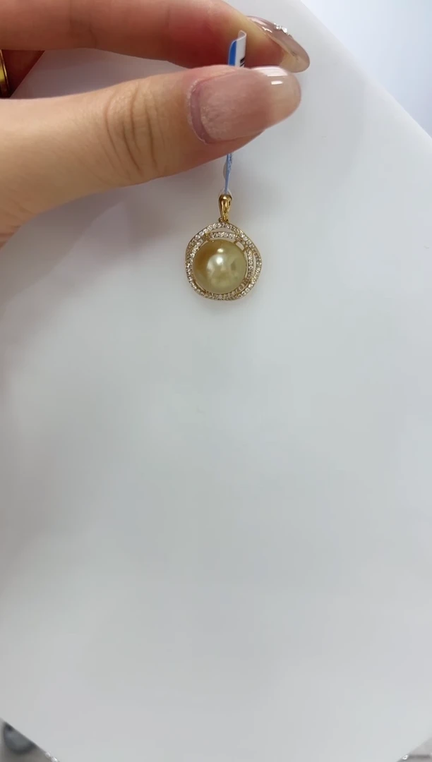 【闪购商品】海水珍珠DA银S925镶嵌吊坠 12 V2791