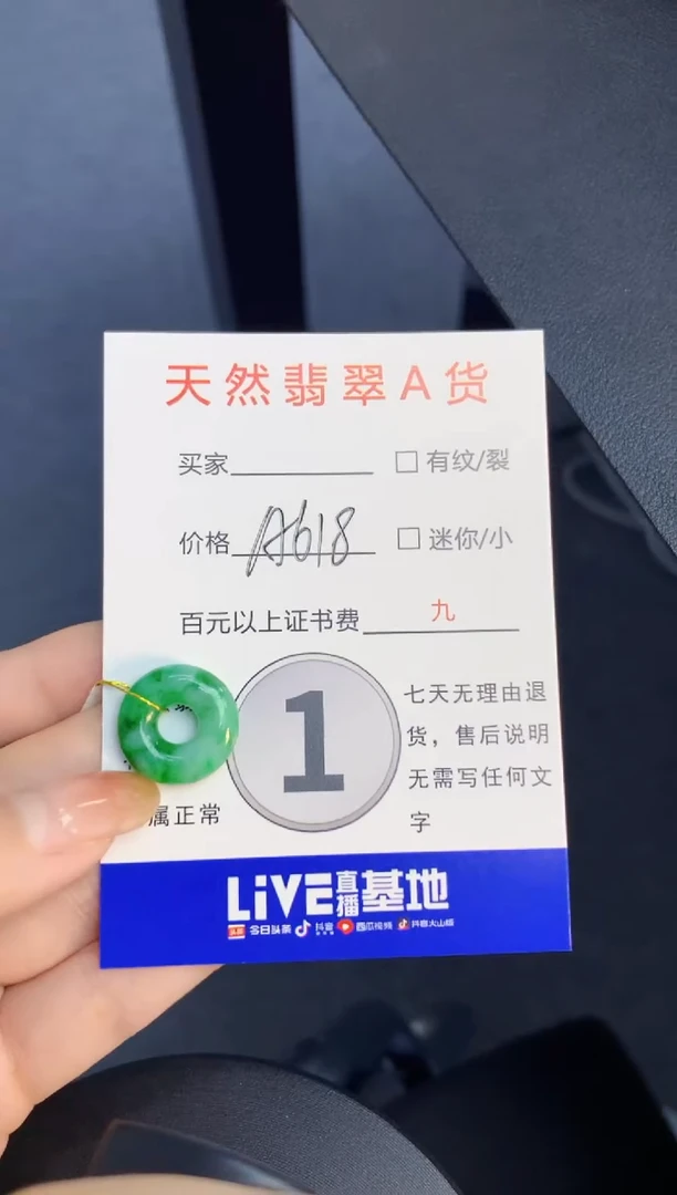 颈饰未镶嵌翡翠天然缅甸A货翡翠