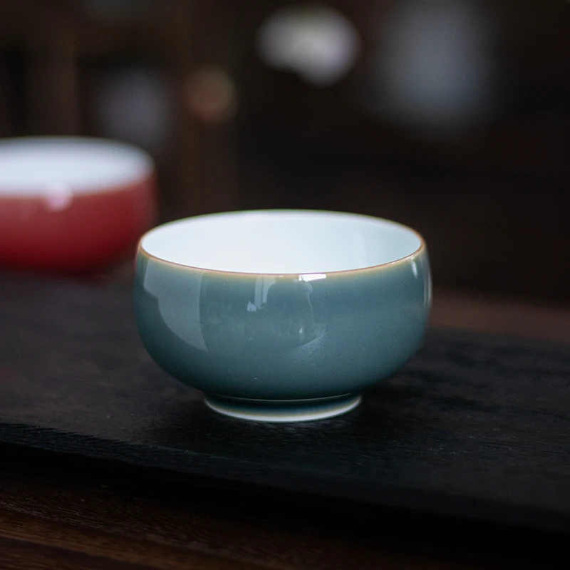 【直播专享·茶具】景德镇瓷器罗汉杯套组单色釉纯手工130ml