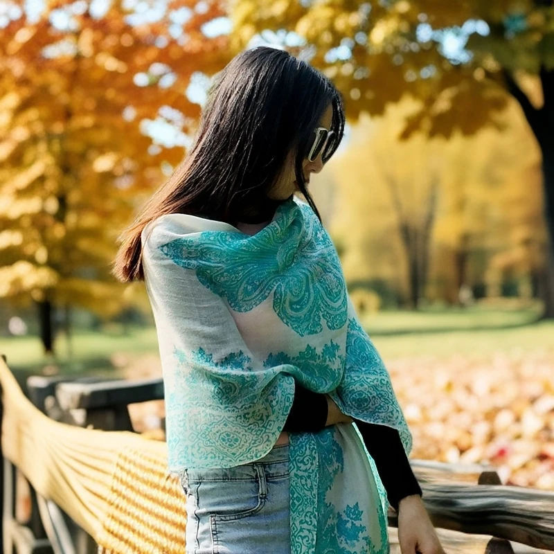 尼泊尔直供！100%纯山羊绒围巾，轻盈如云，软过初恋！