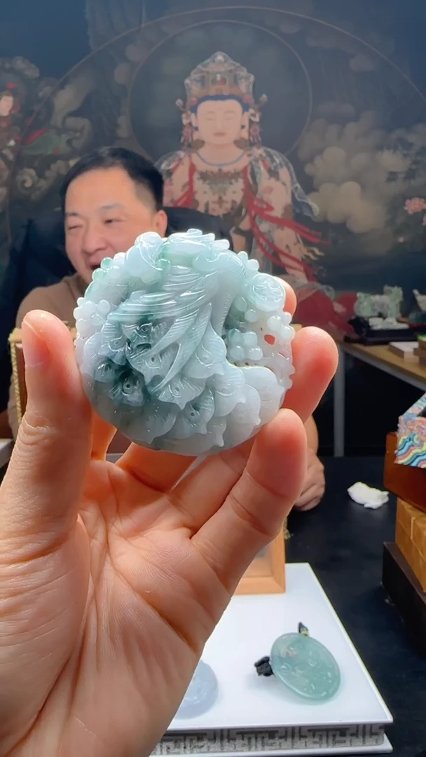 【闪购商品】定制翡翠未镶嵌L-@@QJXC12194