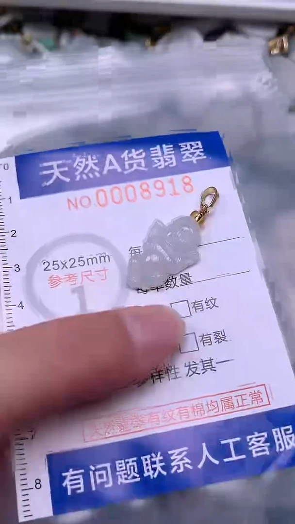 翡翠未镶嵌吊坠(不含链)1