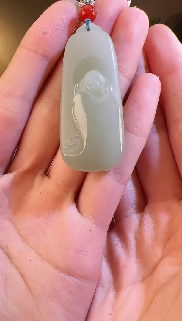 【闪购商品】和田玉颈饰未镶嵌佛牌0269