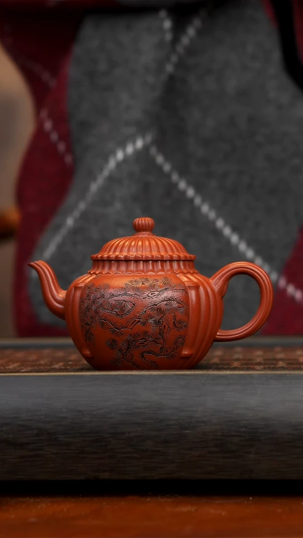 【闪购商品】紫砂茶壶宜兴紫砂朱泥宫灯