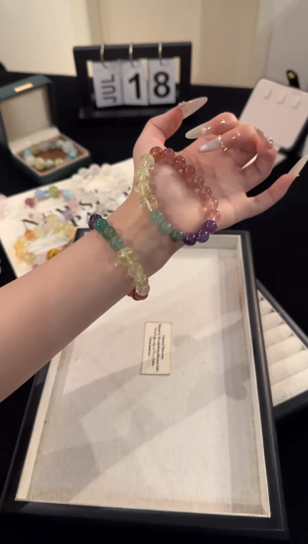 水晶手链合金五行多宝x2020