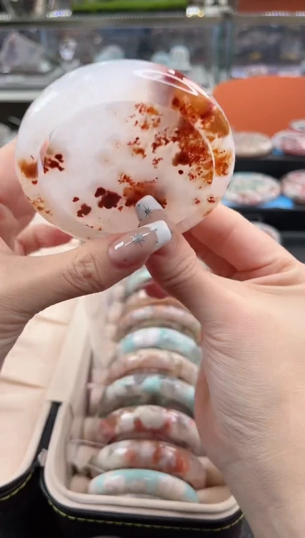 未镶嵌手镯石英质玉尘*丷圈口（赠品镯心）