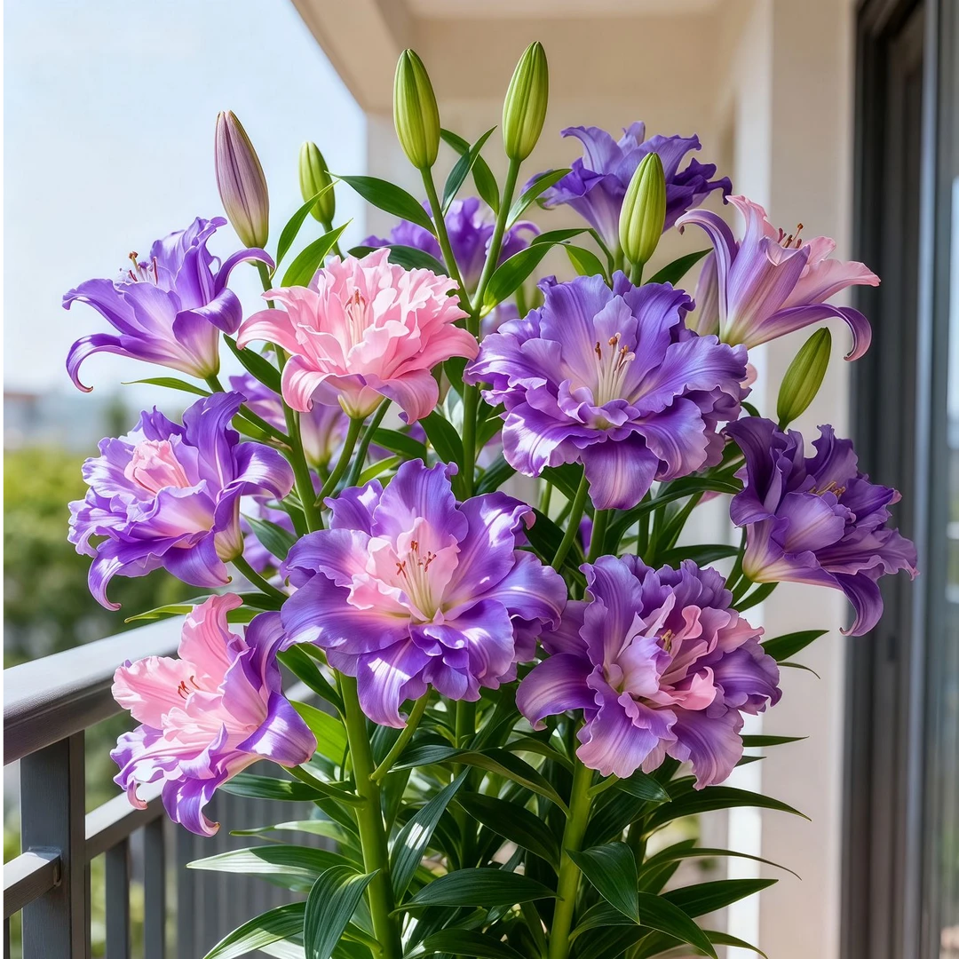 25周长香水秋百合紫霞仙子进口种球带芽重瓣耐寒耐热庭院阳台绿植