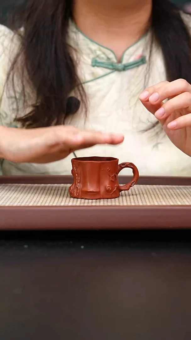 茶壶紫砂黄龙山大红泥梅庄杯