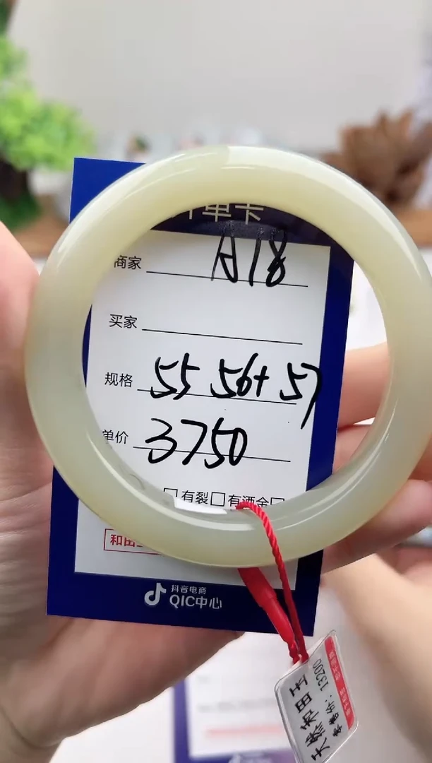未镶嵌手镯和田玉微色差A18