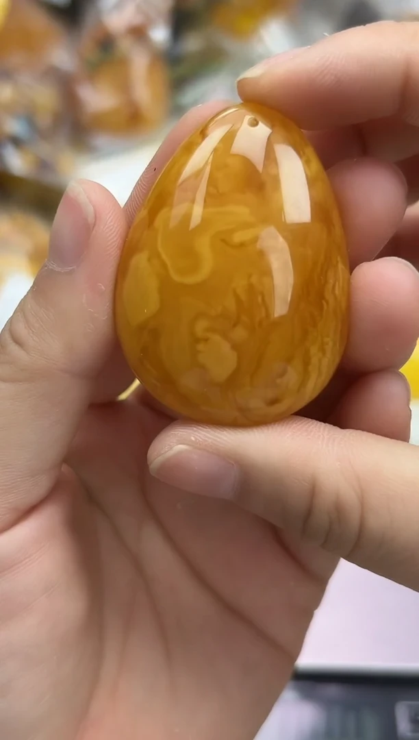 裸石琥珀未镶嵌琥珀蜜蜡吊坠