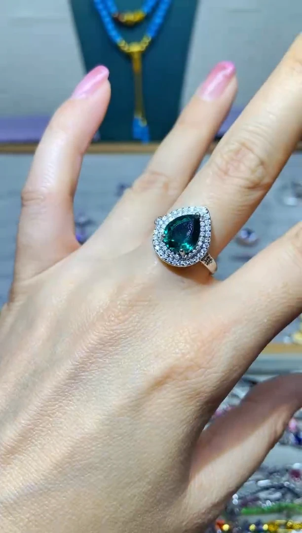 银S925镶嵌耳饰紫晶1