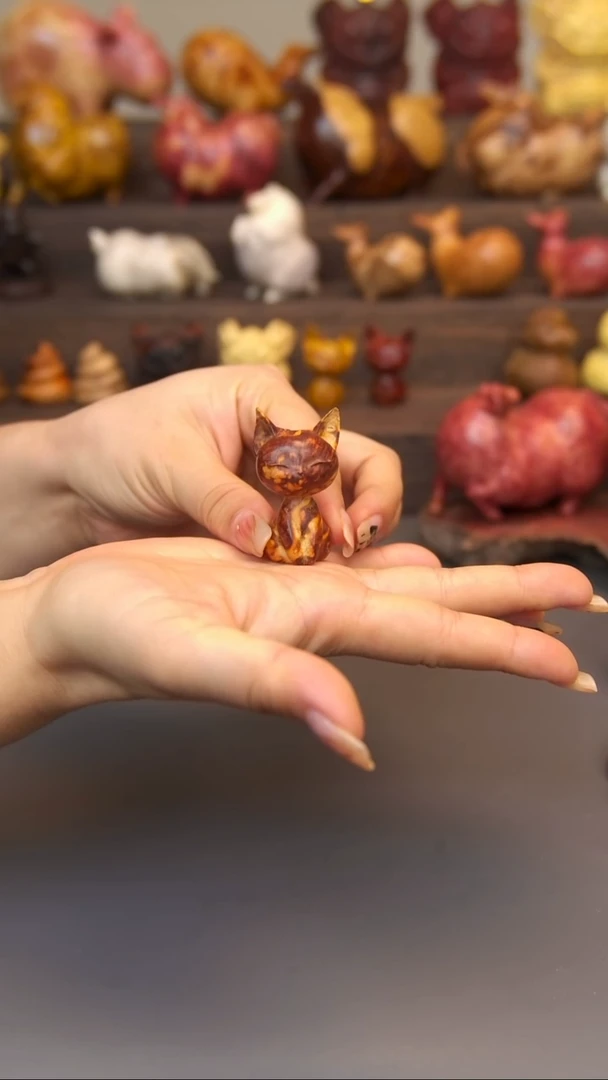 交趾黄檀（大红酸枝）山杏猫咪