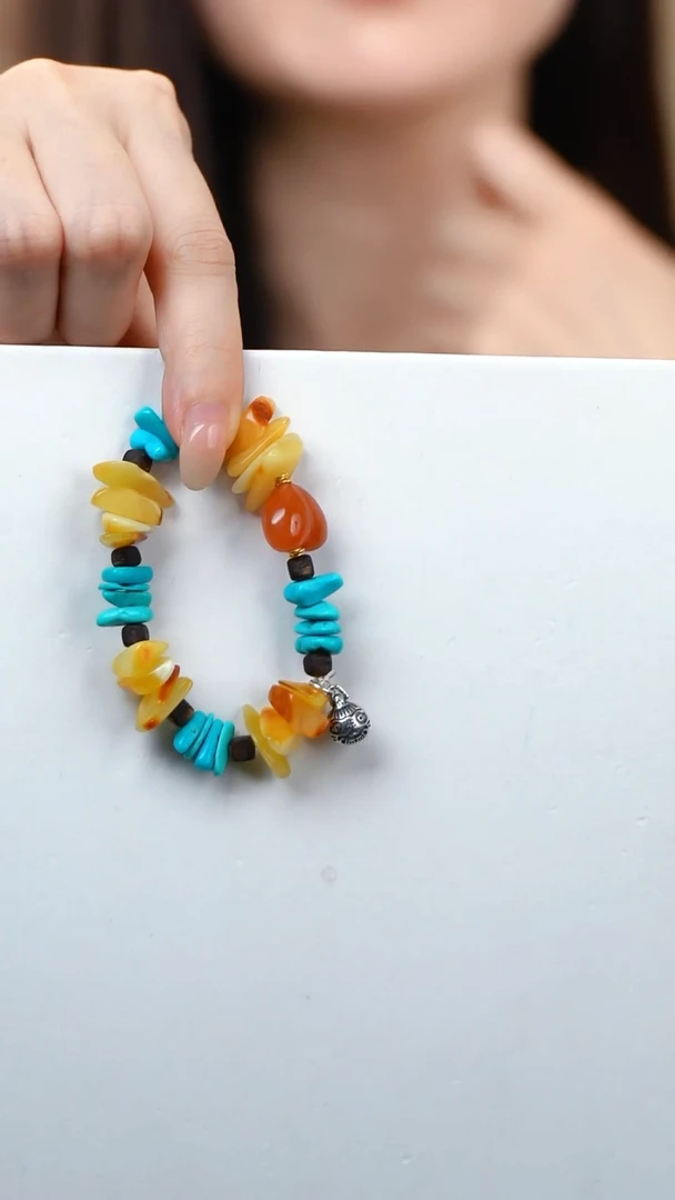 绿松石未镶嵌手串绿松