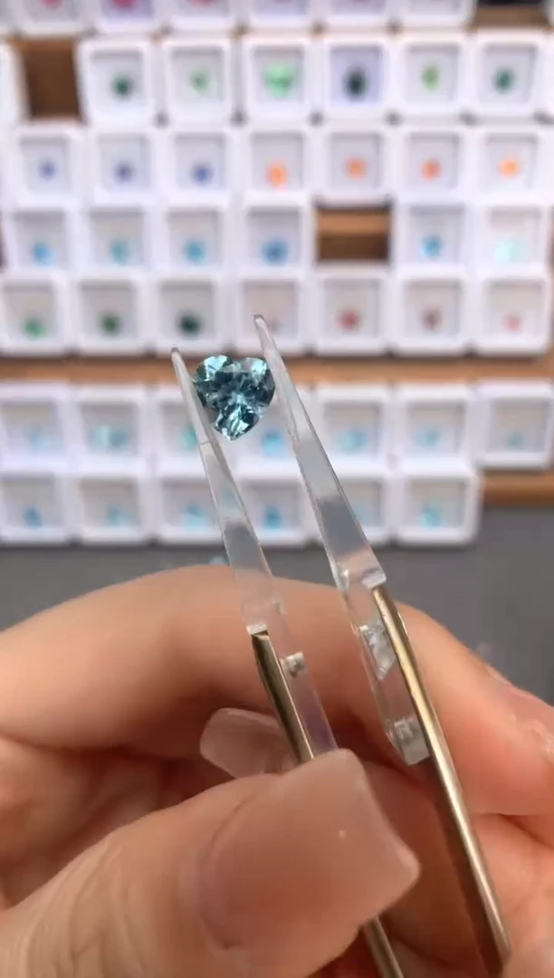 未镶嵌裸石定制海蓝宝石1.16ct 圣玛 04070