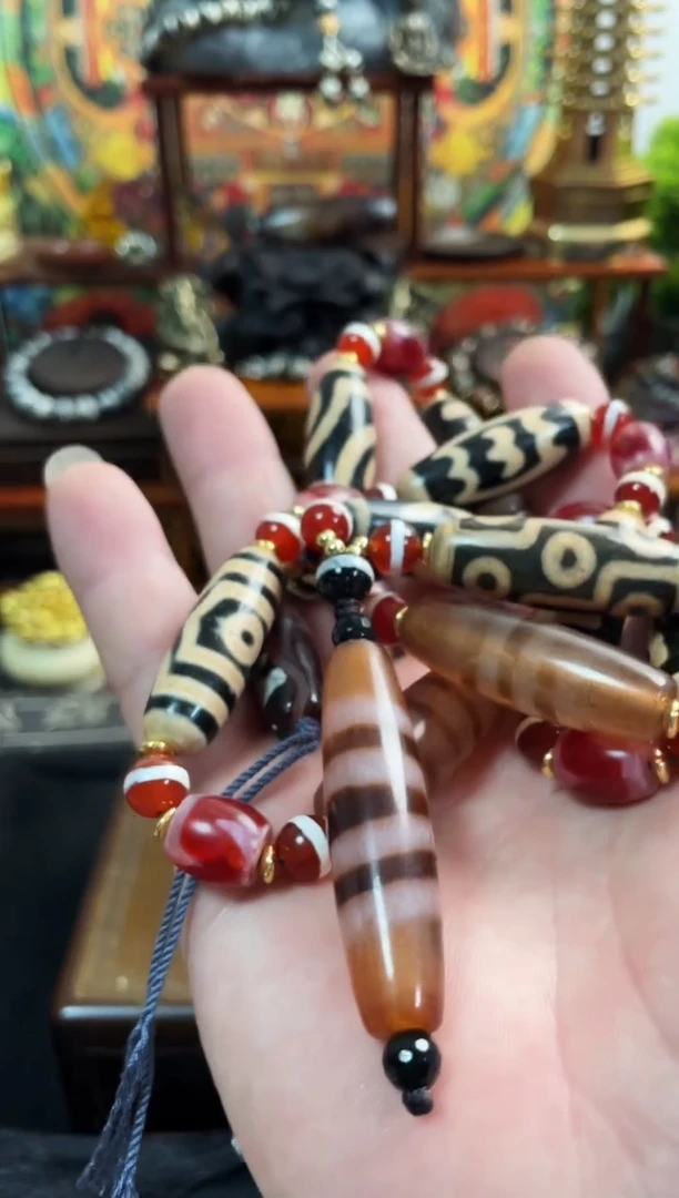 【闪购商品】玛瑙/玉髓项链未镶嵌自在观观圆满珠阵