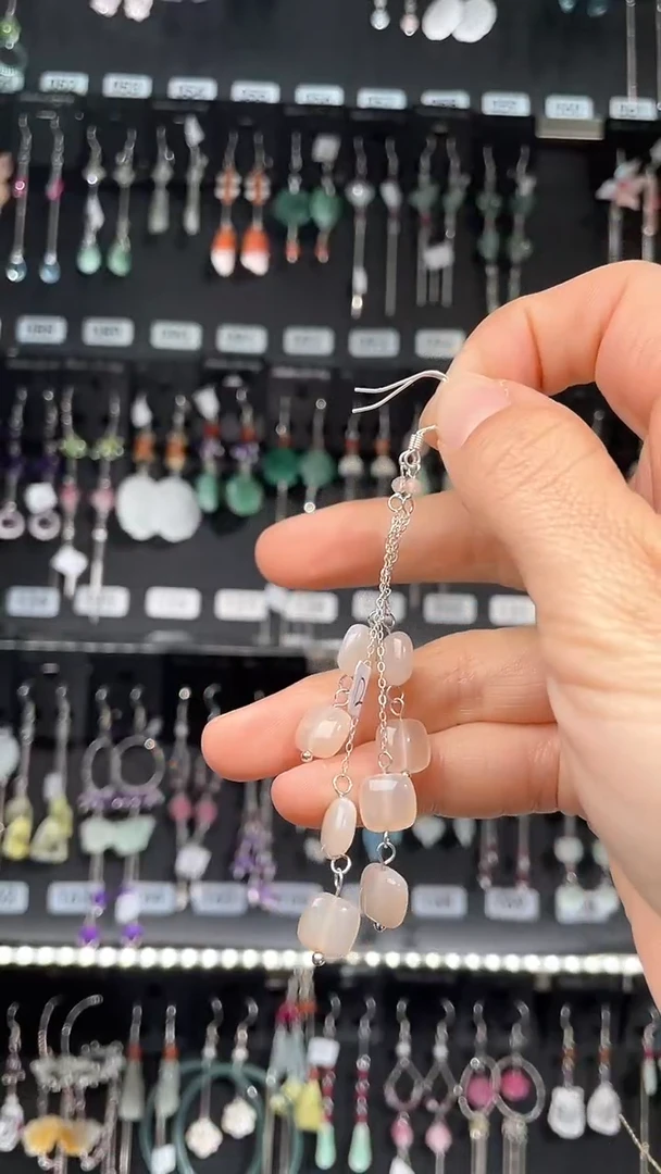 紫晶耳饰银S925镶嵌种花家的咸鱼宝宝