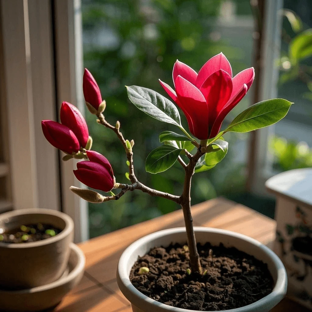 (买一发三)嫁接浓香型玉兰树盆栽室内外庭院阳台耐寒花卉盆栽花卉