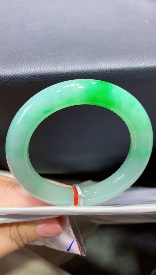 未镶嵌手镯翡翠k320天然缅甸翡翠A货56.3圆条总价10万定金1万拆单