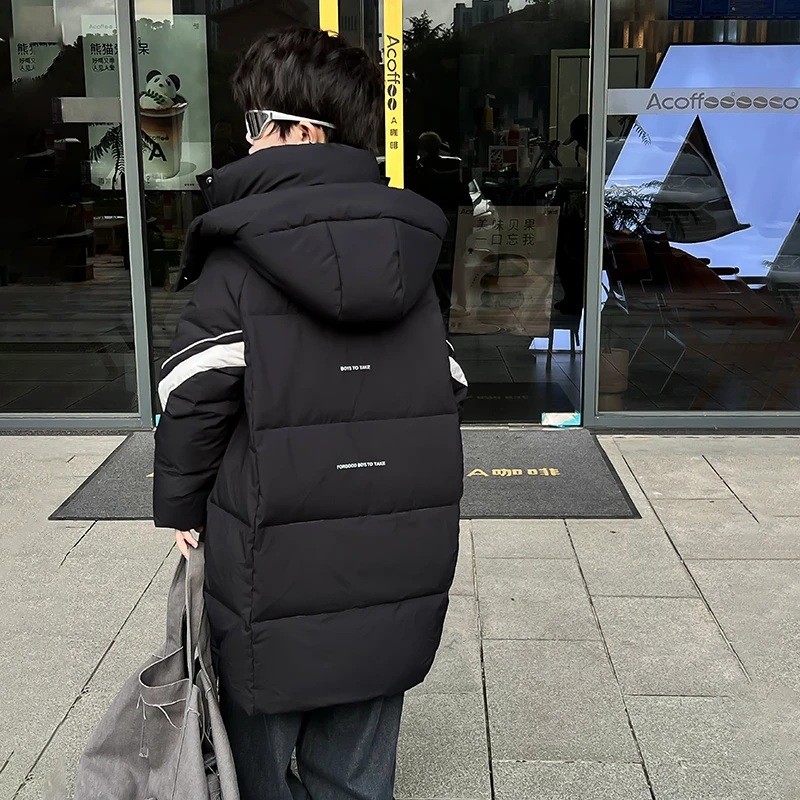 儿童羽绒服男童2024冬季新款男孩洋气加厚保暖中大童装免洗外套