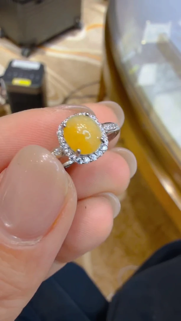 银S925镶嵌戒指翡翠多样性团购发一件