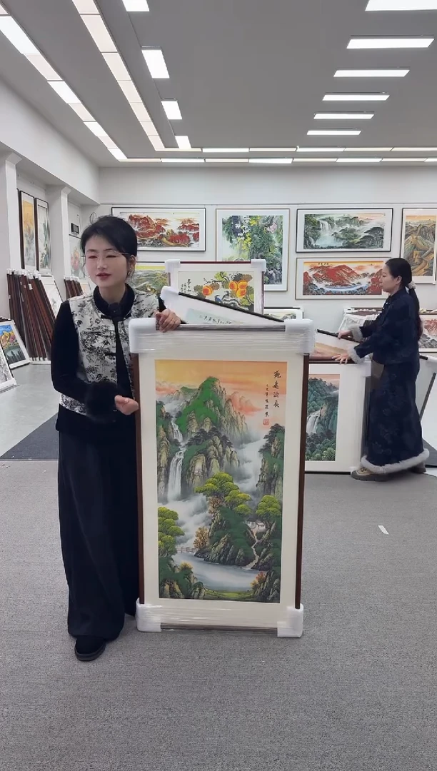 国画手绘  125*65  源远流长