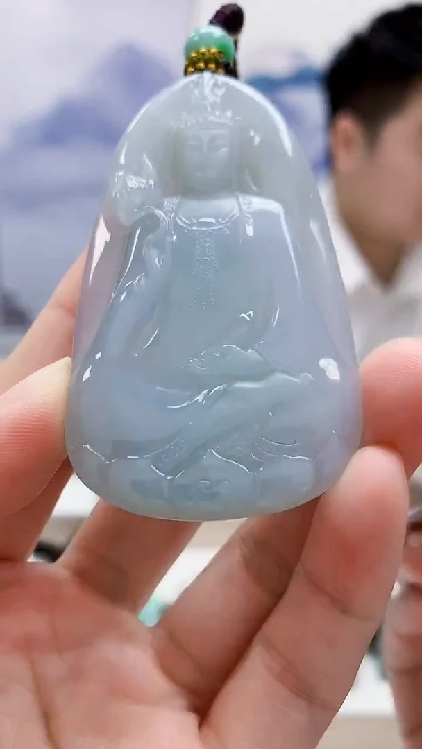 未镶嵌定制翡翠5028lr-毛货挂件20